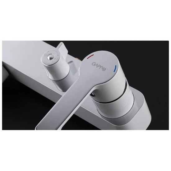 Душевая стойка GAPPO G02-8 G2402-8 хром, белый