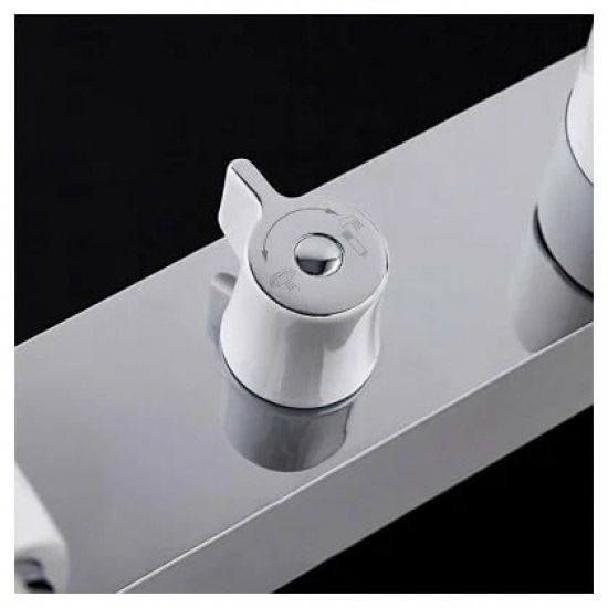 Душевая стойка GAPPO G02-8 G2402-8 хром, белый