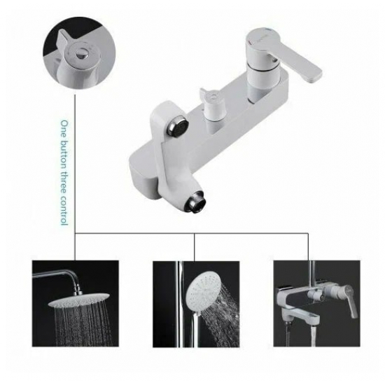 Душевая стойка GAPPO G02-8 G2402-8 хром, белый