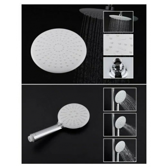 Душевая стойка GAPPO G02-8 G2402-8 хром, белый