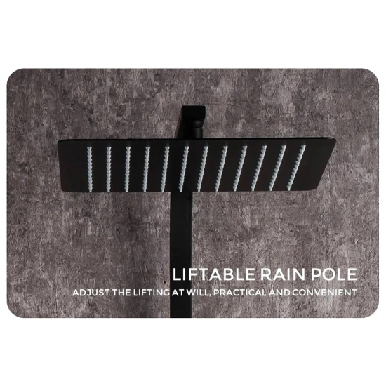 Душевая стойка GAPPO G07-6 G2407-6 чёрный