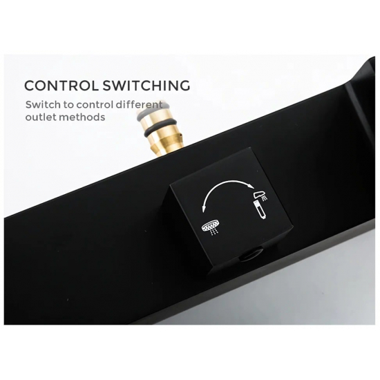 Душевая стойка GAPPO G07-6 G2407-6 чёрный