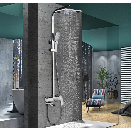 Душевая стойка GAPPO G07-8 G2407-8 хром, белый