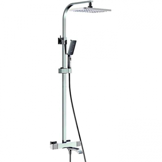 Душевая стойка GAPPO G07 G2407-50 с термостатом хром, белая 