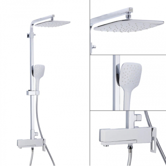 Душевая стойка GAPPO G17-8 G2417-8 хром, белый