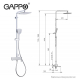 Душевая стойка GAPPO G17-8 G2417-8 хром, белый
