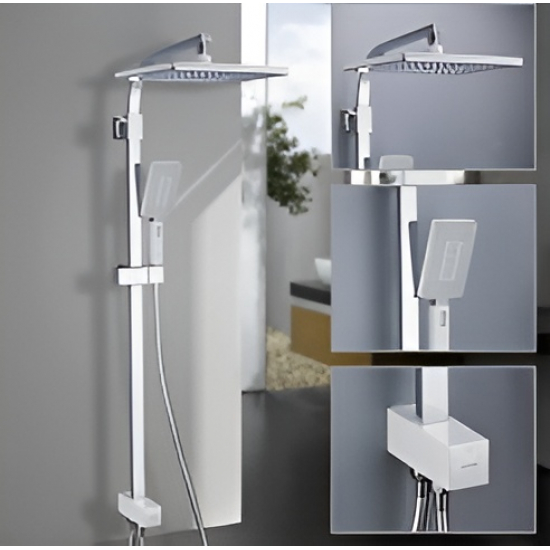 Душевая стойка GAPPO G2408-8 хром, белый