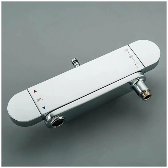 Душевая стойка GAPPO G2483-50 с термостатом хром, белая