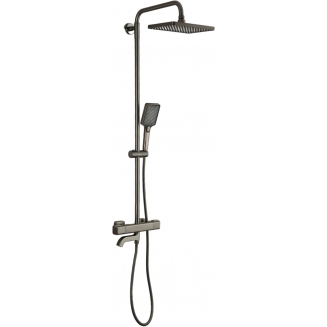 Душевая стойка GAPPO G2491-9 с термостатом, оружейная сталь