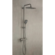 Душевая стойка GAPPO G2491-9 с термостатом, оружейная сталь