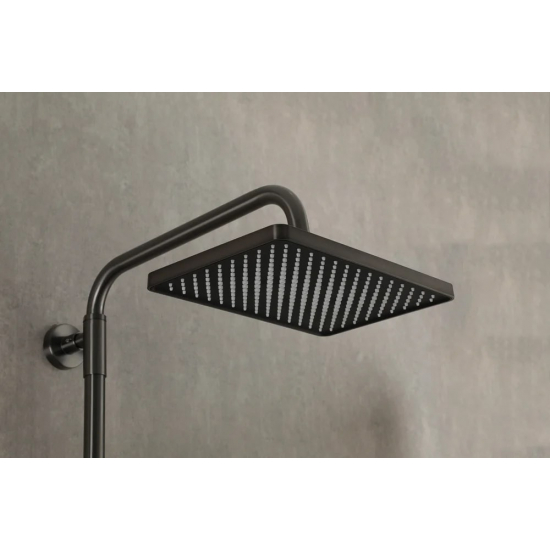 Душевая стойка GAPPO G2491-9 с термостатом, оружейная сталь