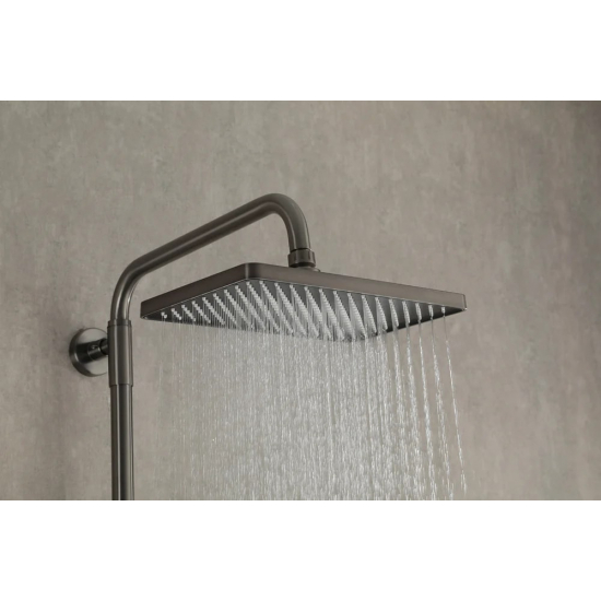 Душевая стойка GAPPO G2491-9 с термостатом, оружейная сталь
