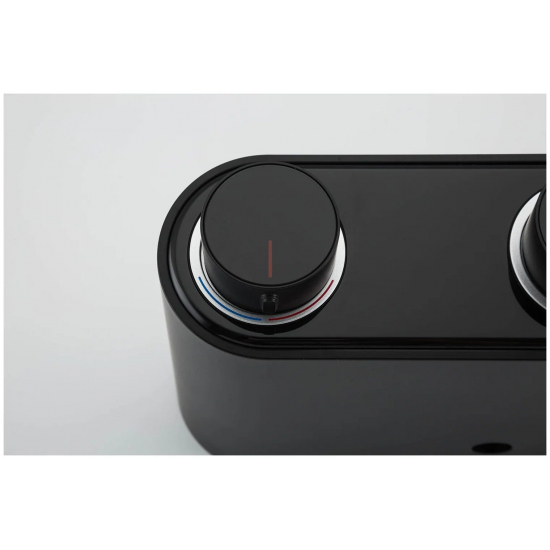 Душевая стойка GAPPO G2495-2 с термостатом чёрная