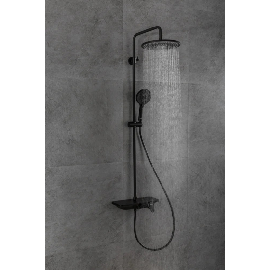 Душевая стойка GAPPO G2495-5 чёрный