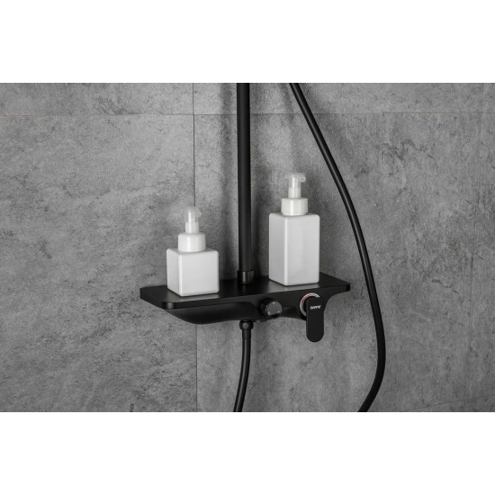Душевая стойка GAPPO G2495-5 чёрный