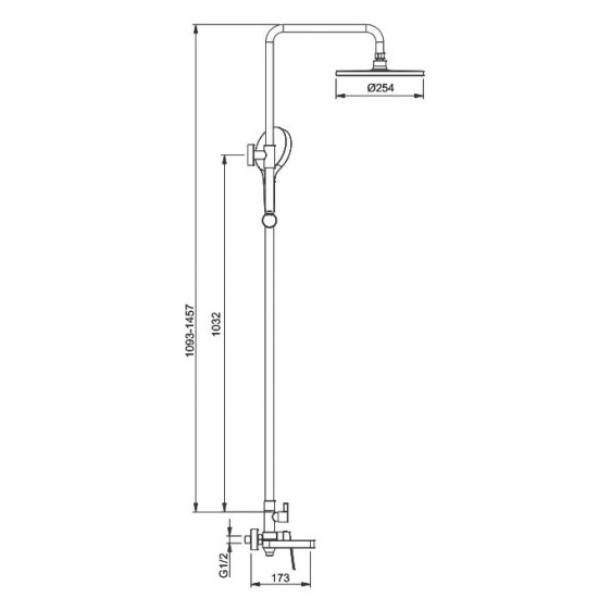 Душевая стойка GAPPO G2499-39 графит