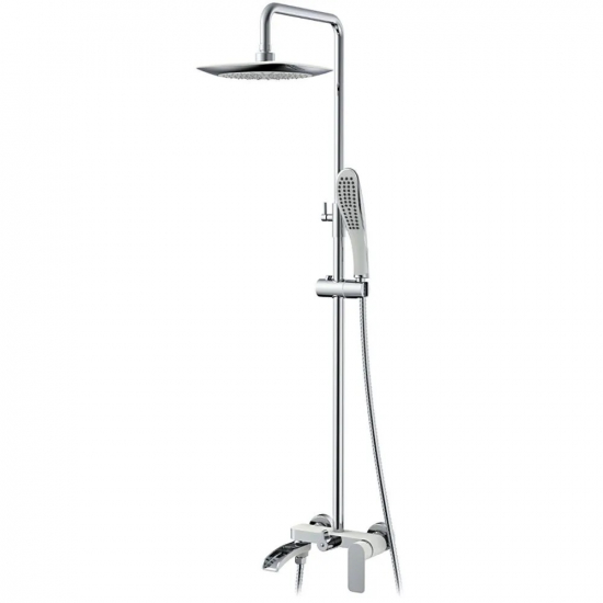 Душевая стойка GAPPO G48-8 G2448-8 хром, белый