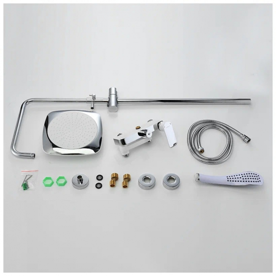 Душевая стойка GAPPO G48 G2448 хром, белый