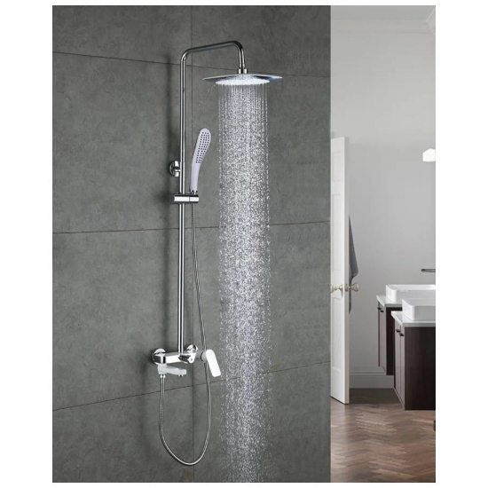 Душевая стойка GAPPO G48 G2448 хром, белый