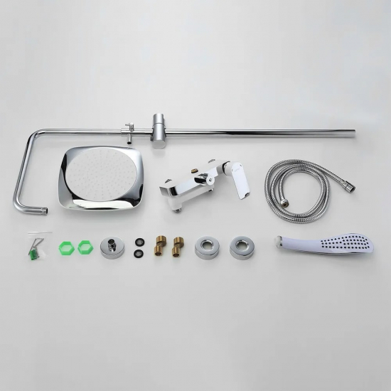 Душевая стойка GAPPO G48 G2448 хром, белый