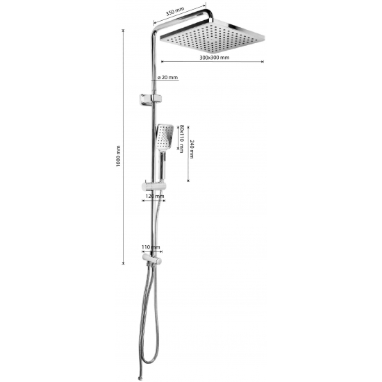 Душевая стойка GFMARK 3063