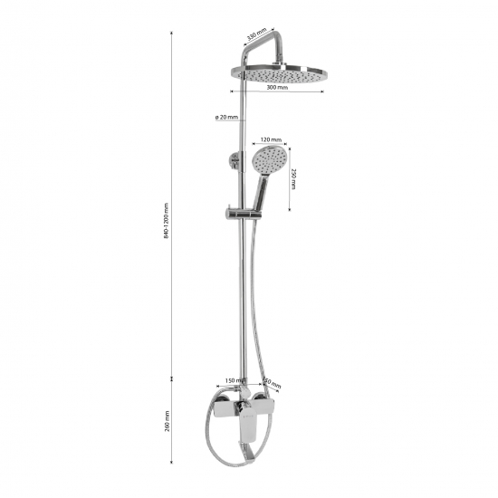 Душевая стойка GFMARK 3067