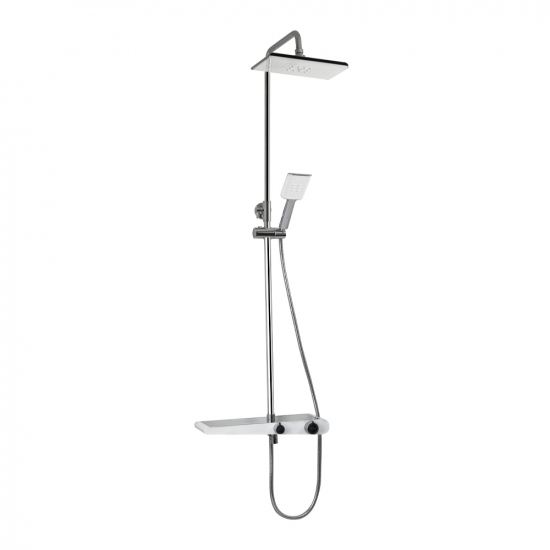 Душевая стойка GFMARK 3073 хром, белый