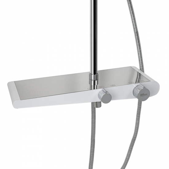 Душевая стойка GFMARK 3073 хром, белый
