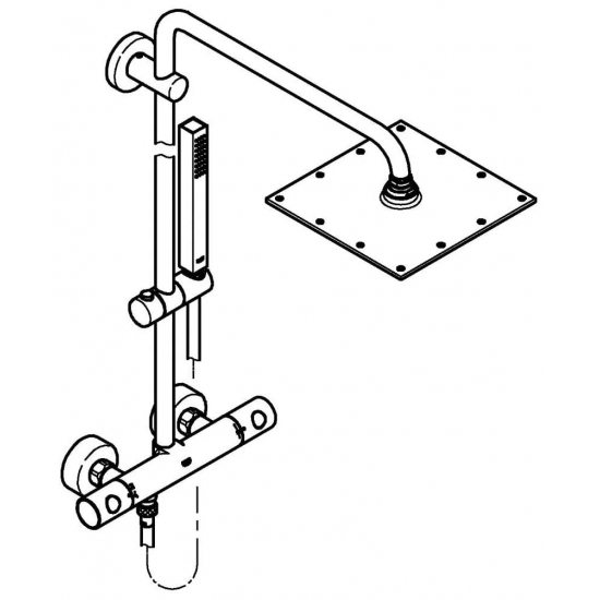 Душевая стойка GROHE Euphoria 230 26187000 с термостатом