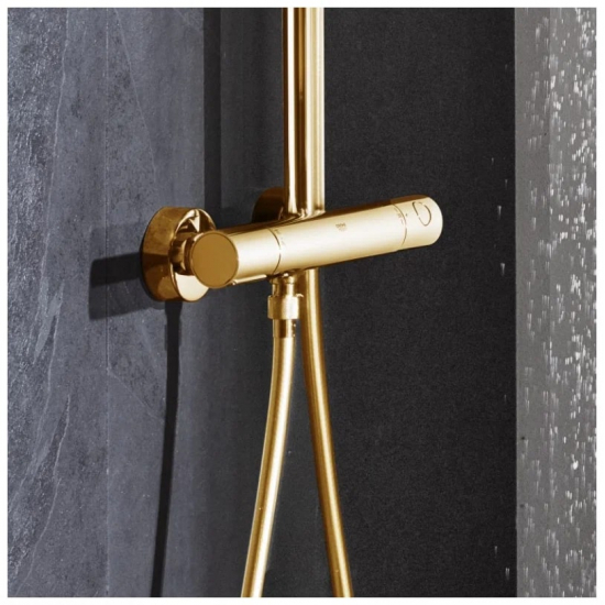 Душевая стойка GROHE Euphoria 310 26075GL0 с термостатом холодный рассвет глянец