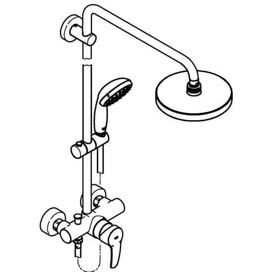 Душевая стойка GROHE New Tempesta 200 26244001