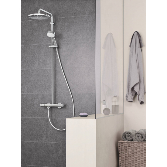 Душевая стойка GROHE Tempesta Cosmopolitan System 250 26670000 с термостатом