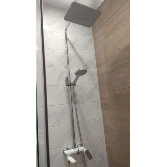 Душевая стойка HAIBA HB24505-8 хром, белый