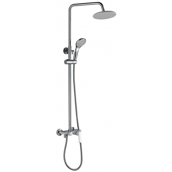 Душевая стойка HAIBA HB24804 хром, белый