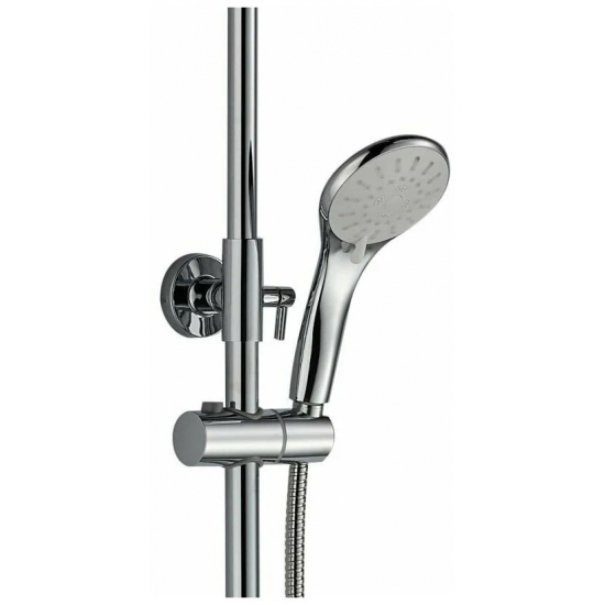 Душевая стойка HAIBA HB24804 хром, белый