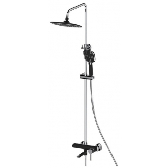 Душевая стойка HAIBA HB24805-7 хром, чёрный