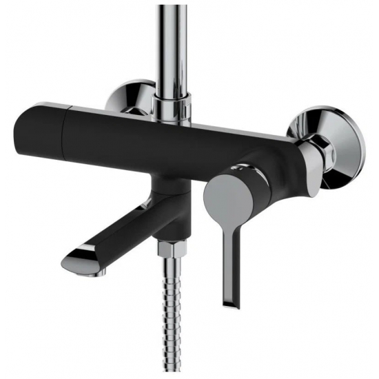 Душевая стойка HAIBA HB24805-7 хром, чёрный