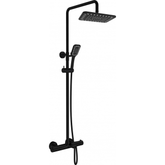Душевая стойка KAISER Cezar 05182-2 с термостатом чёрная