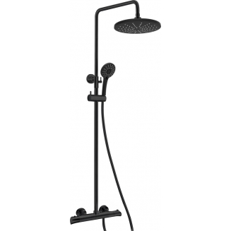 Душевая стойка KAISER Cezar 06177-2 с термостатом чёрная