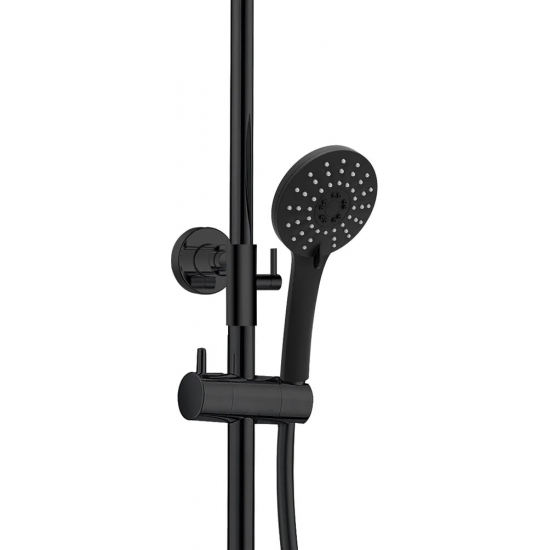 Душевая стойка KAISER Cezar 06177-2 с термостатом чёрная