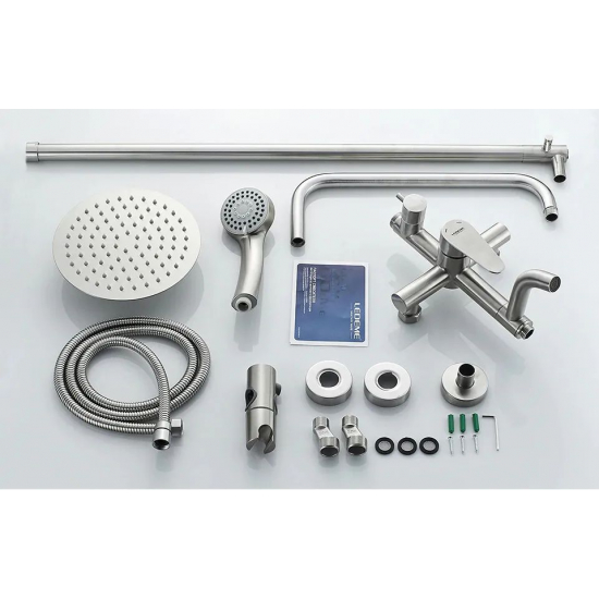 Душевая стойка LEDEME L72402 нержавеющая сталь