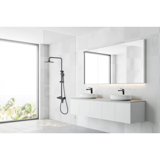 Душевая стойка LEMARK Bronx LM3760BL чёрный