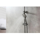 Душевая стойка LEMARK Bronx LM3772GM с термостатом графит