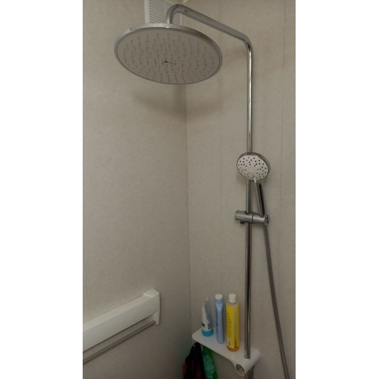 Душевая стойка LEMARK LM8810C хром, белая