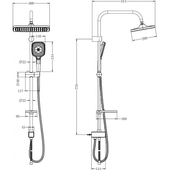 Душевая стойка LEMARK LM8811C