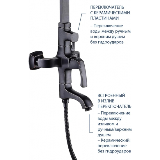 Душевая стойка LEMARK Nubira LM6262ORB