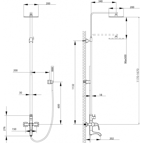 Душевая стойка LEMARK Nubira LM6262ORB