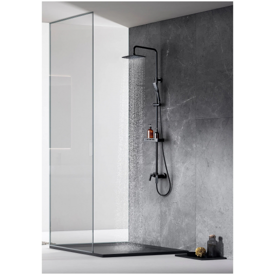 Душевая стойка LEMARK Tropic LM7002BL чёрная