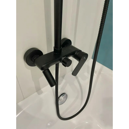 Душевая стойка LEMARK Tropic LM7002BL чёрная