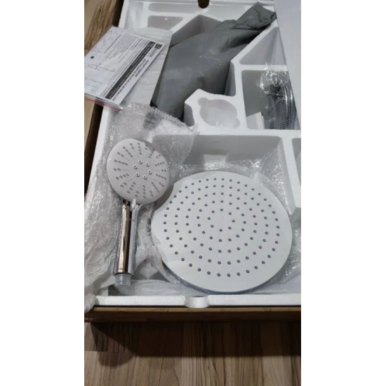 Душевая стойка LEMARK Tropic LM7007C хром, белая